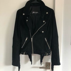 Nasty Gal Suede Fringe Jacket